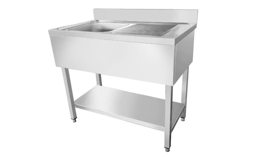 Spoeltafel 1 bak links | 1400 x 700 x 950 mm