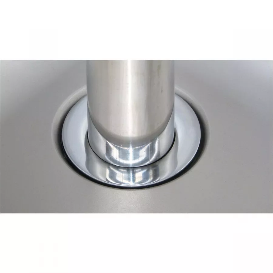 Spültisch aus Edelstahl, zwei Becken rechts, 180 x 70