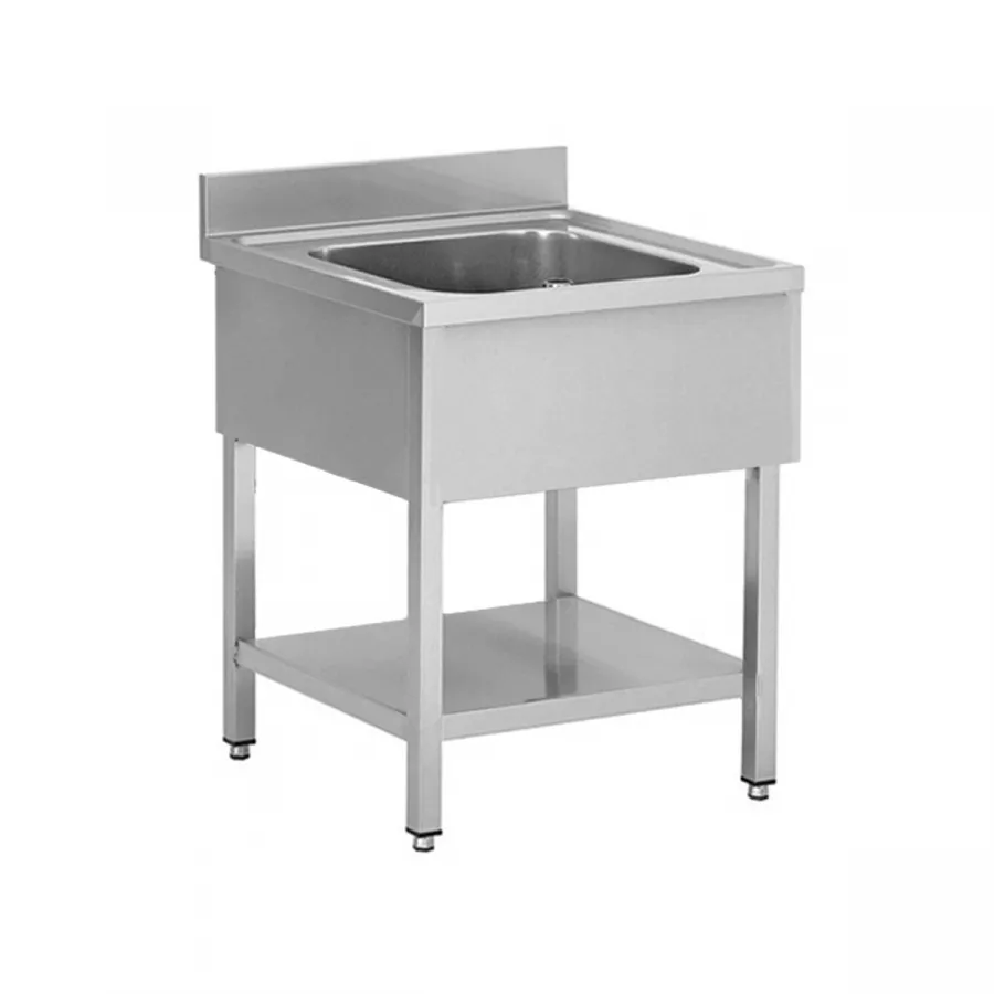 Spültisch 1 Becken Mitte | 800 x 700 x 950 mm