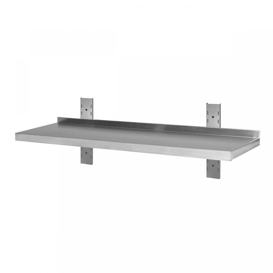 Wandbord aus Edelstahl – verstärkt, 1 Boden, 200×30 cm