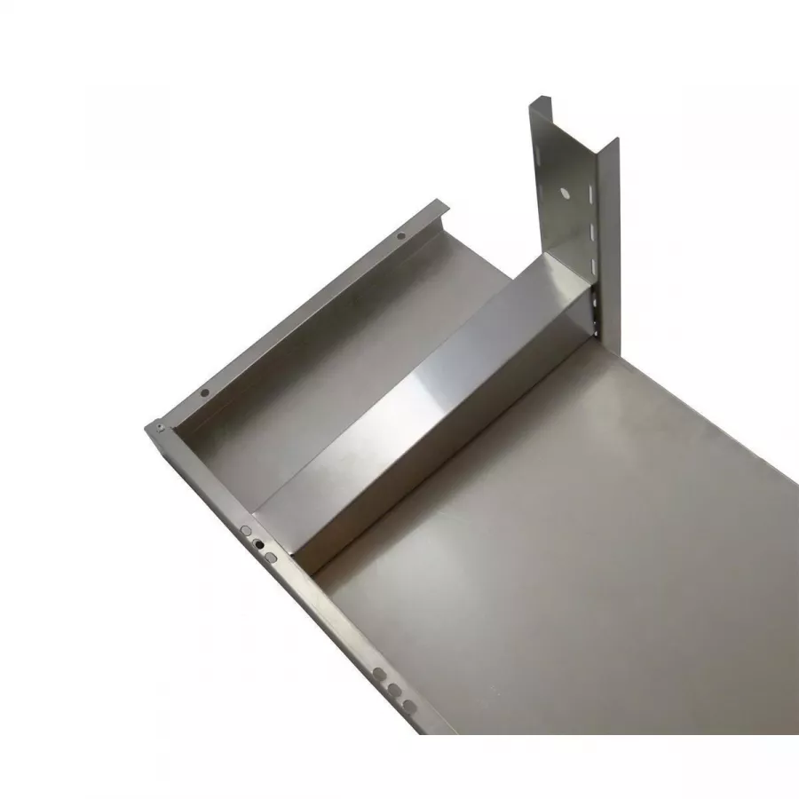 Wandbord Edelstahl verstärkt, 1 Boden, 80x30