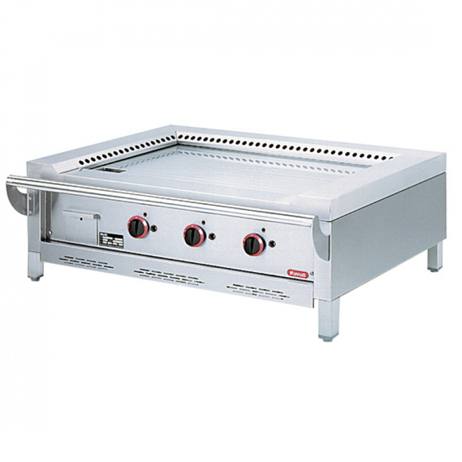 Gas-Teppanyaki, Tischmodell, 3 Zonen