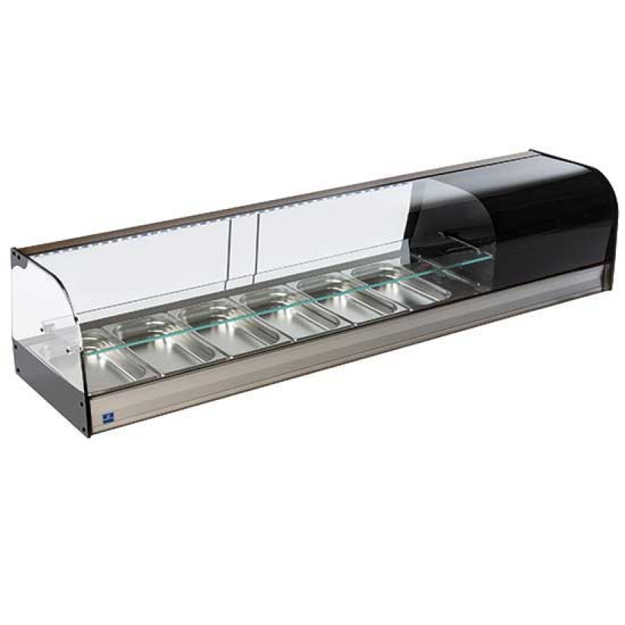 Tapaskoeltoonbank met 2 niveaus | 6x GN 1/3
