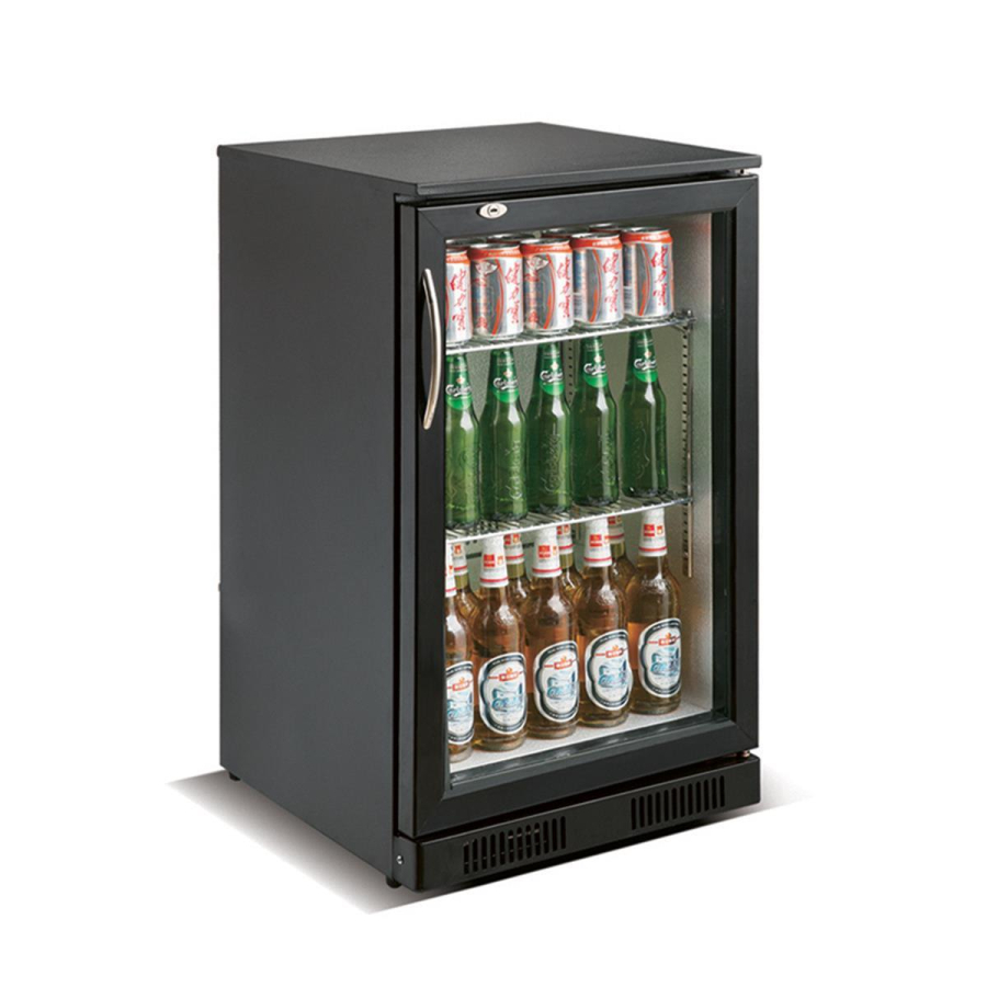 Minibar-barkoelkast met glazen deur 138 L | +2 /+10°C