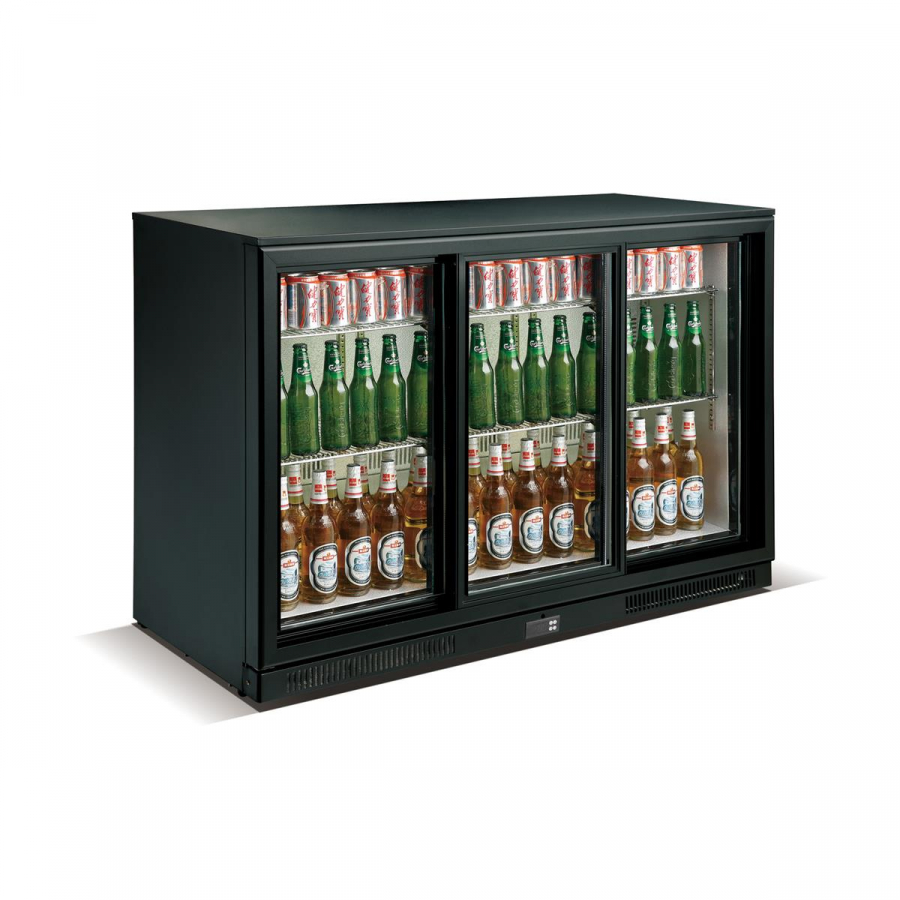 Flaschenkühler 303 L – 3 Schiebetüren, 135×56,5×90 cm