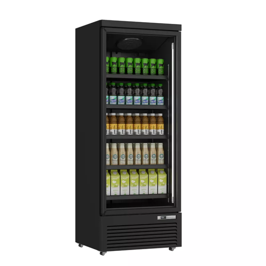 Getränkekühlschrank 614L Schwarz 0°C bis +10°C Lüfterkühlung