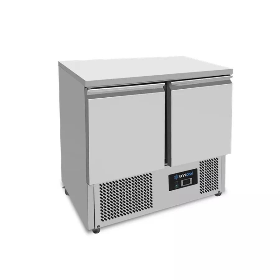 Kühltisch Unnicool 2 Türen 240L Edelstahl GN 1/1 +2°C bis +8°C