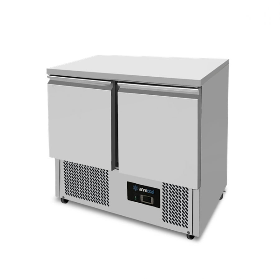 Kühltisch Unnicool 2 Türen 240L Edelstahl GN 1/1 +2°C bis +8°C