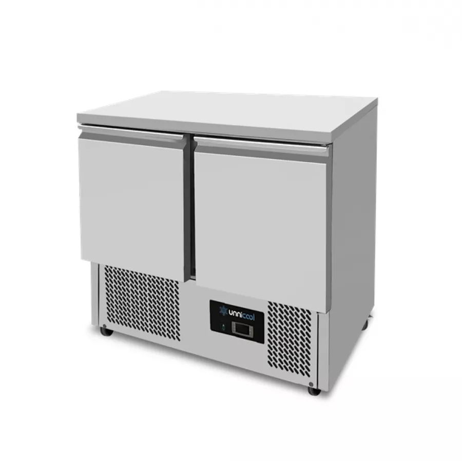 Kühltisch Unnicool 2 Türen 240L Edelstahl GN 1/1 +2°C bis +8°C