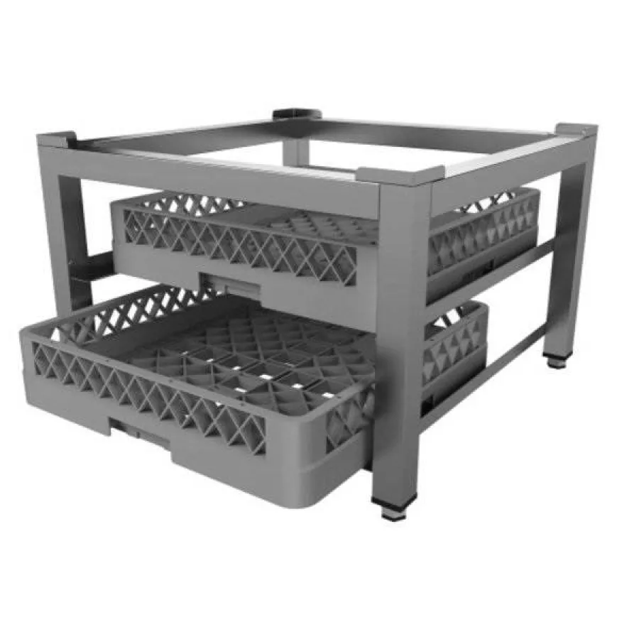 Unterbau für Geschirrspüler 610x610 mm – für 2x 500x500 Körbe, stabil
