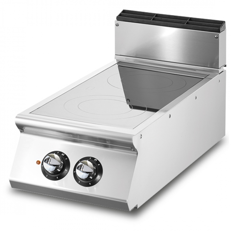 Induktionskochfeld Tischmodell mit 2 Kochzonen Ø280 mm - energiesparend und effizient