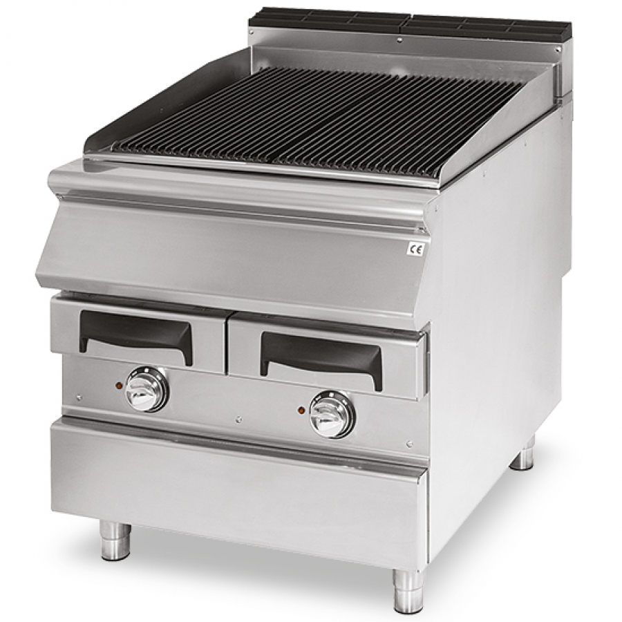 Elektrische grill met kookzone van gietijzer voor vlees en vis - Gastrohot 51087