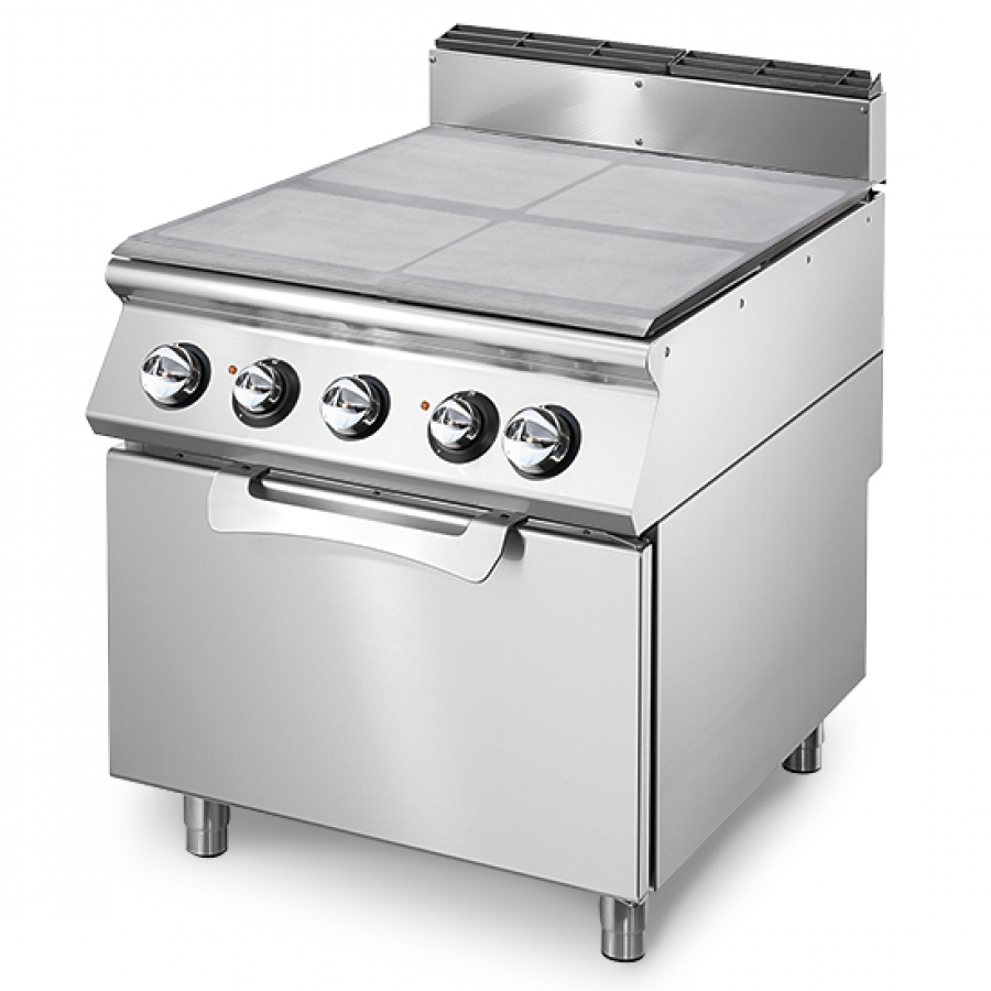 Elektro Glühplattenherd auf statischem Elektroofen GN 2 - 51032 - Gastrohot