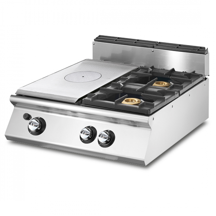 Gas Glühplattenherd Tischmodell 2 Brenner - Gastrohot