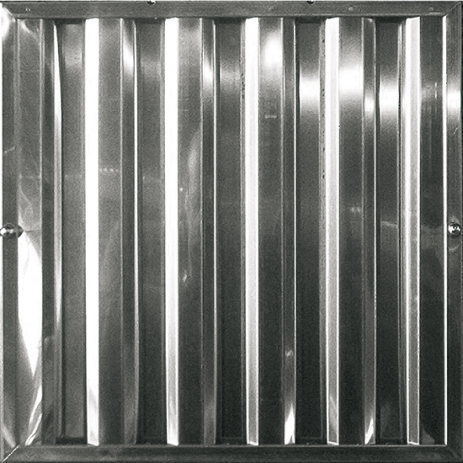 Labyrintfilter van roestvrij staal 400x400 mm