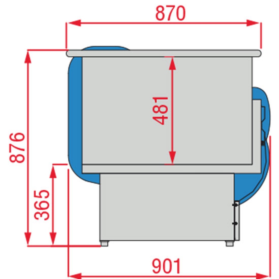 Kassaelement B=780 mm