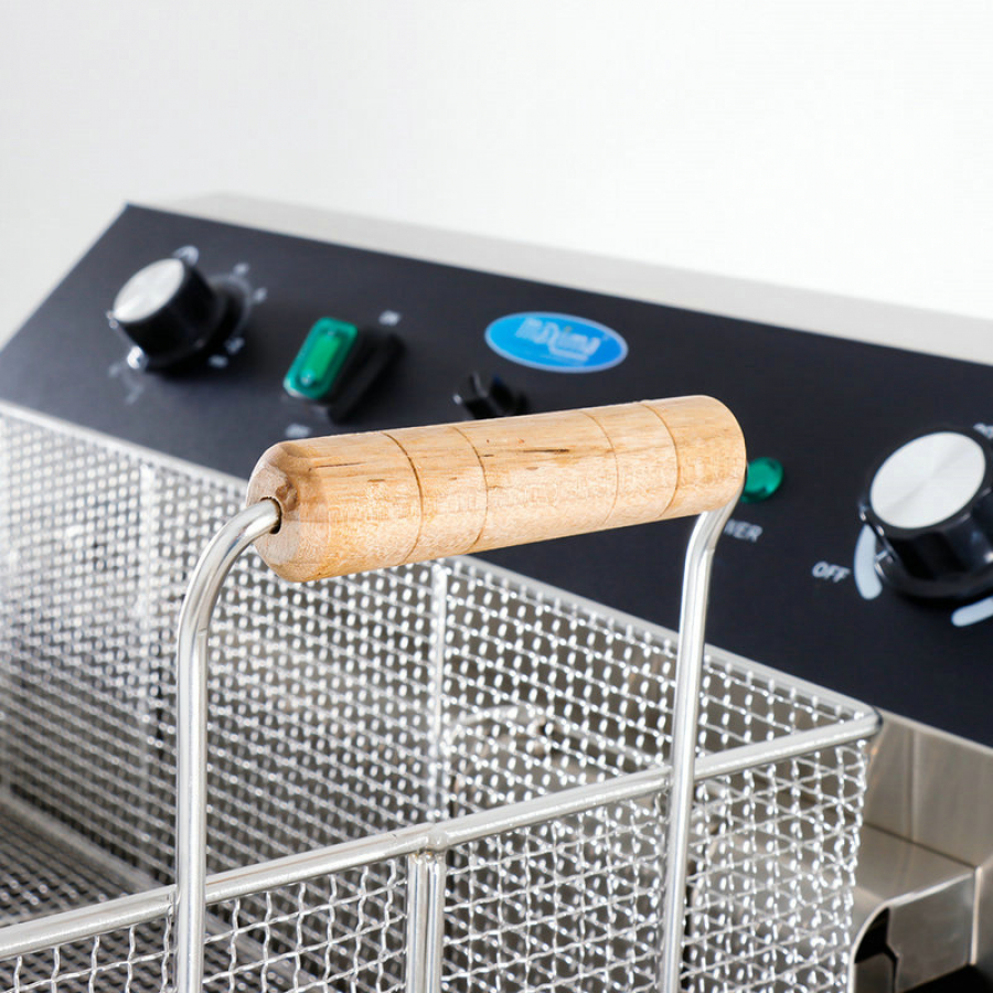 Frituuroven - 45L - 1 mandje - met afvoerhahn - 400V
