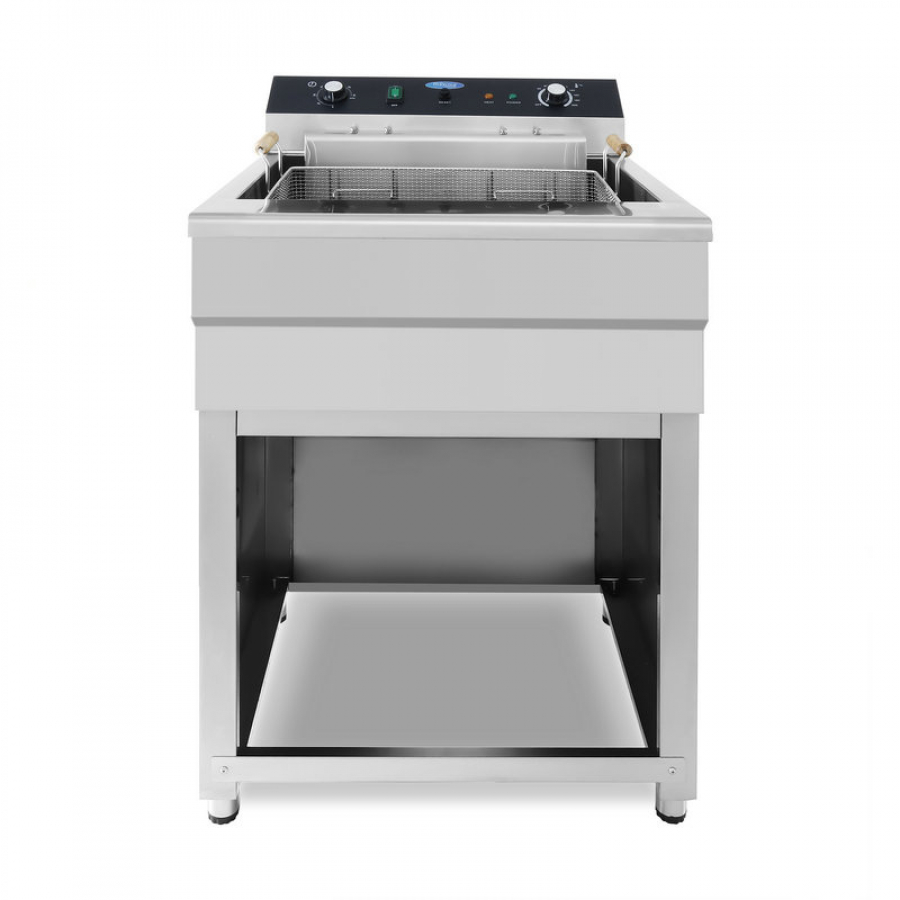 Frituuroven - 45L - 1 mandje - met afvoerhahn - 400V