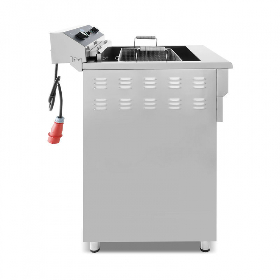 Frituuroven - 45L - 1 mandje - met afvoerhahn - 400V