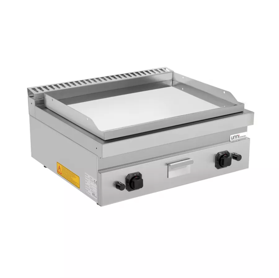 Gas-Grillplatte verchromt kompakt leistungsstark