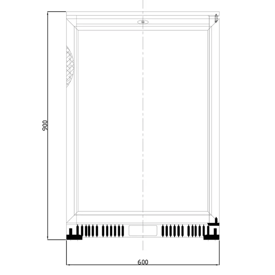 Mastro Barkühlschrank mit 1 Glasflügeltür | 128 Liter