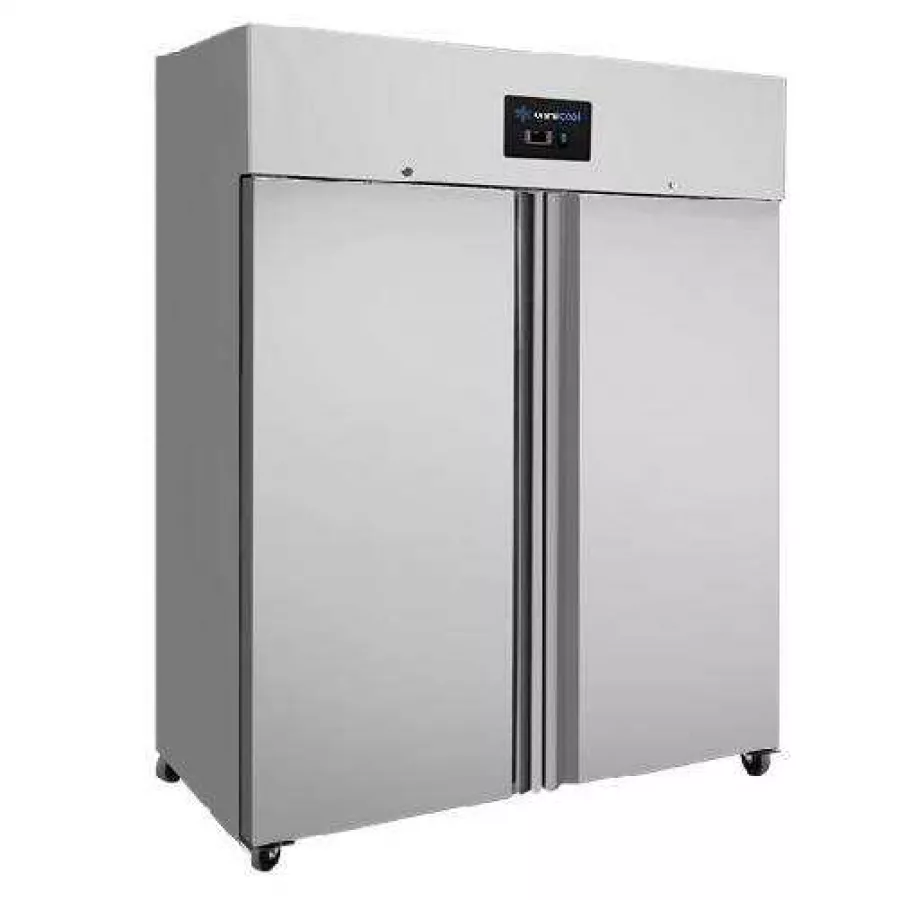 Kühlschrank 2 Türen 1200 l Edelstahl LED