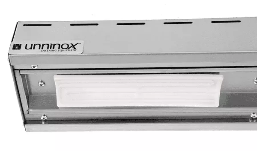 Keramik-Deckenwärmer 2000mm – 5x250W, Edelstahl