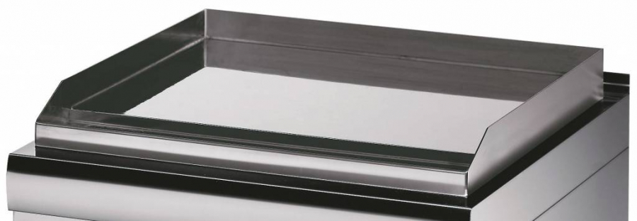 Pfanne - Gerilltes Chrom - Doppelgerät - 70cm tief - Elektrisch