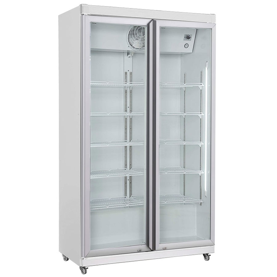 Kühlschrank mit 2 Glastüren AVL-785R - energiesparend und geräumig Kühlschrank mit 2 Glastüren AVL-785R - energiesparend und geräumig