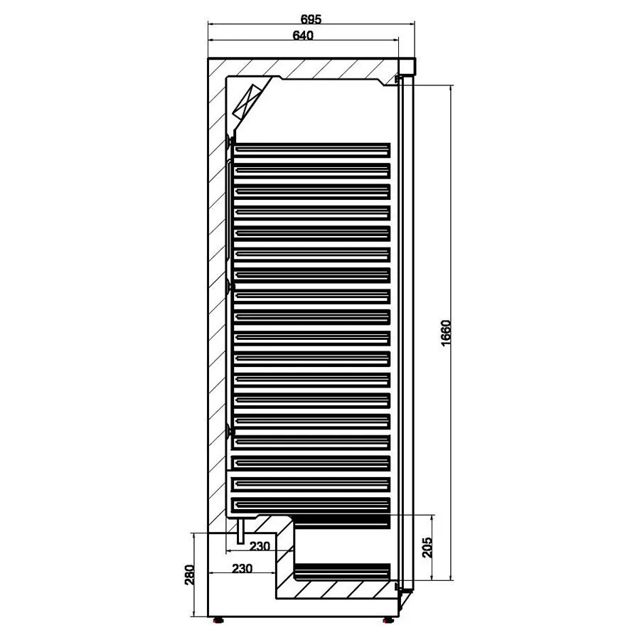 Combisteel Lagerkühlschrank weiß 570 Liter mit 1 Volltür | +2°/+8° C