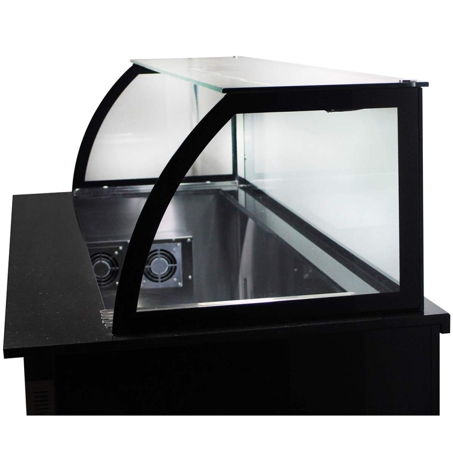 Salattheke (Dönertheke) Grün | 4 x 1/1GN | B1500 x T850 x H1300 mm Salattheke (Dönertheke) Grün | 4 x 1/1GN | B1500 x T850 x H1300 mm
