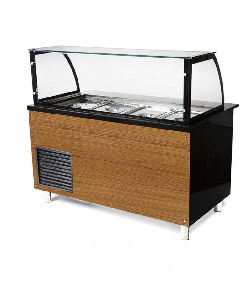 Dönertheke (Salattheke) Braun | 5 x 1/1GN + 1 x 2/4GN Dönertheke (Salattheke) Braun | 5 x 1/1GN + 1 x 2/4GN