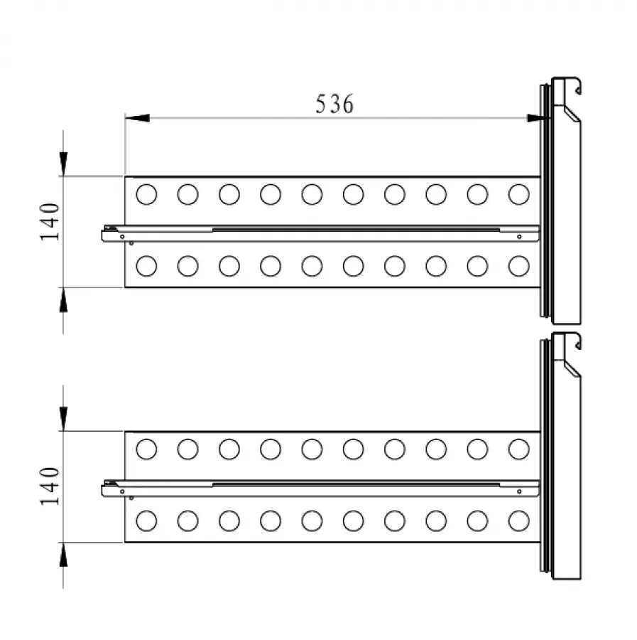 Kühltische Schubkastensatz 1/2 Standard für 700 mm Tiefe