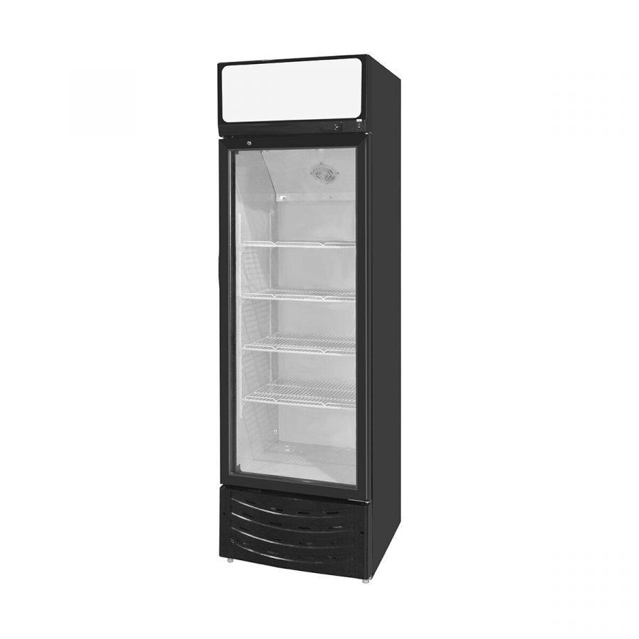 EASYLINE Getränkekühlschrank 300 Liter mit LED-Leuchtaufsatz & Glastür EASYLINE Getränkekühlschrank 300 Liter mit LED-Leuchtaufsatz & Glastür