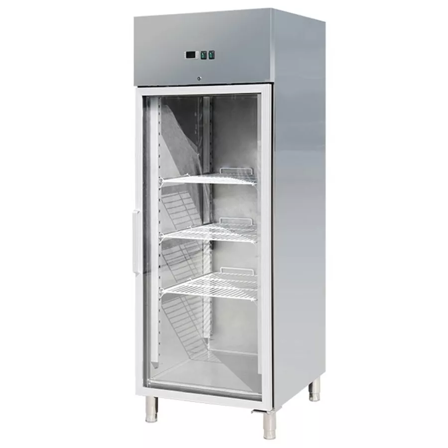 Kühlschrank mit Glastür GN2/1 610 L | -2° bis +8°C