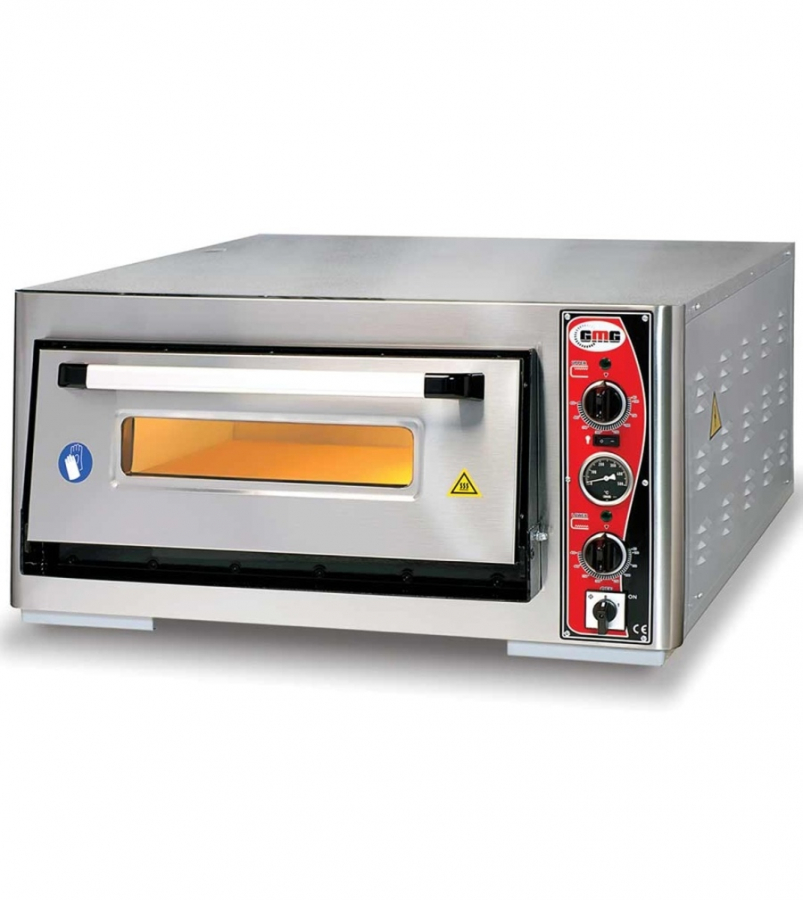Einkammer Pizzaofen mit Thermometer 6 Pizzen mit Ø 30cm - B890xT1140xH440mm Einkammer Pizzaofen mit Thermometer 6 Pizzen mit Ø 30cm - B890xT1140xH440mm