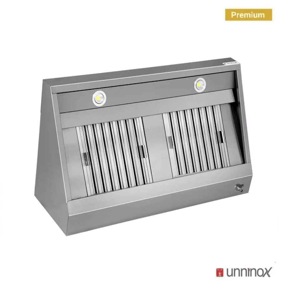 Dunstabzugshaube B1000xD700xH400 wandmontiert für Großküchen