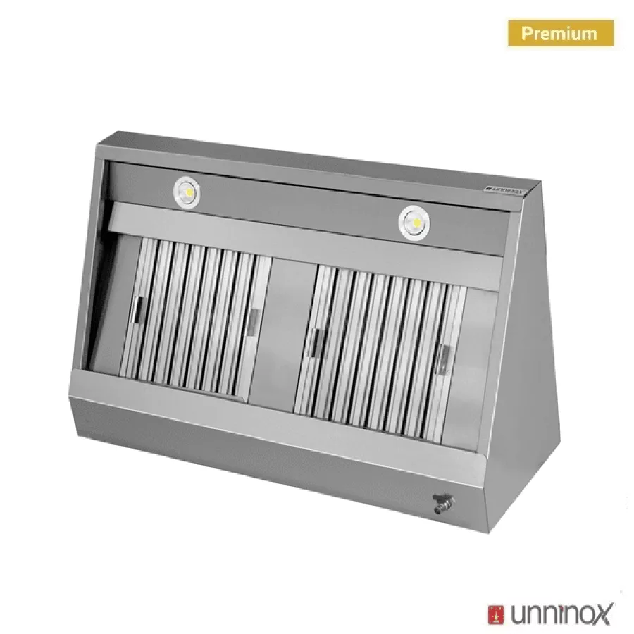 Dunstabzugshaube B1500xD700xH400 wandmontiert