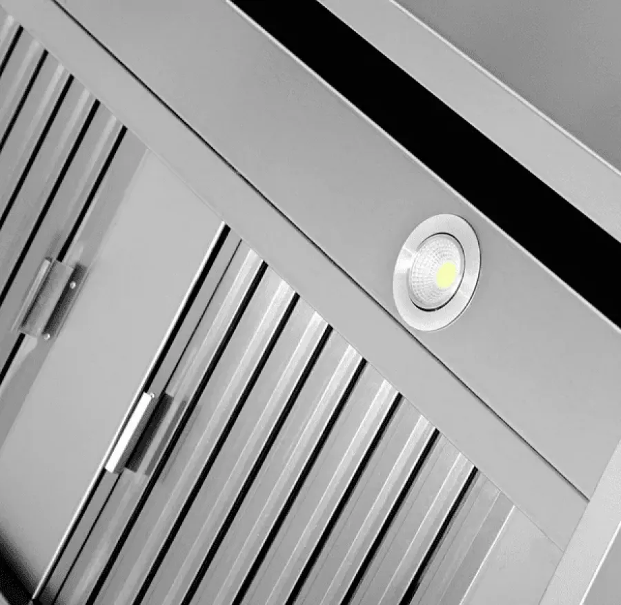 Unterbauhaube 700 B1200xT700xH400 für Großküchen Wandmontage