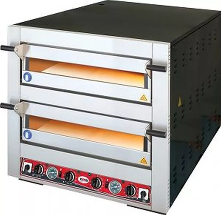 Pizzaofen FRINO, 2 Backkammer, 6+6 x Ø 30 cm, 840x1140x820 Pizzaofen FRINO, 2 Backkammer, 6+6 x Ø 30 cm, 840x1140x820