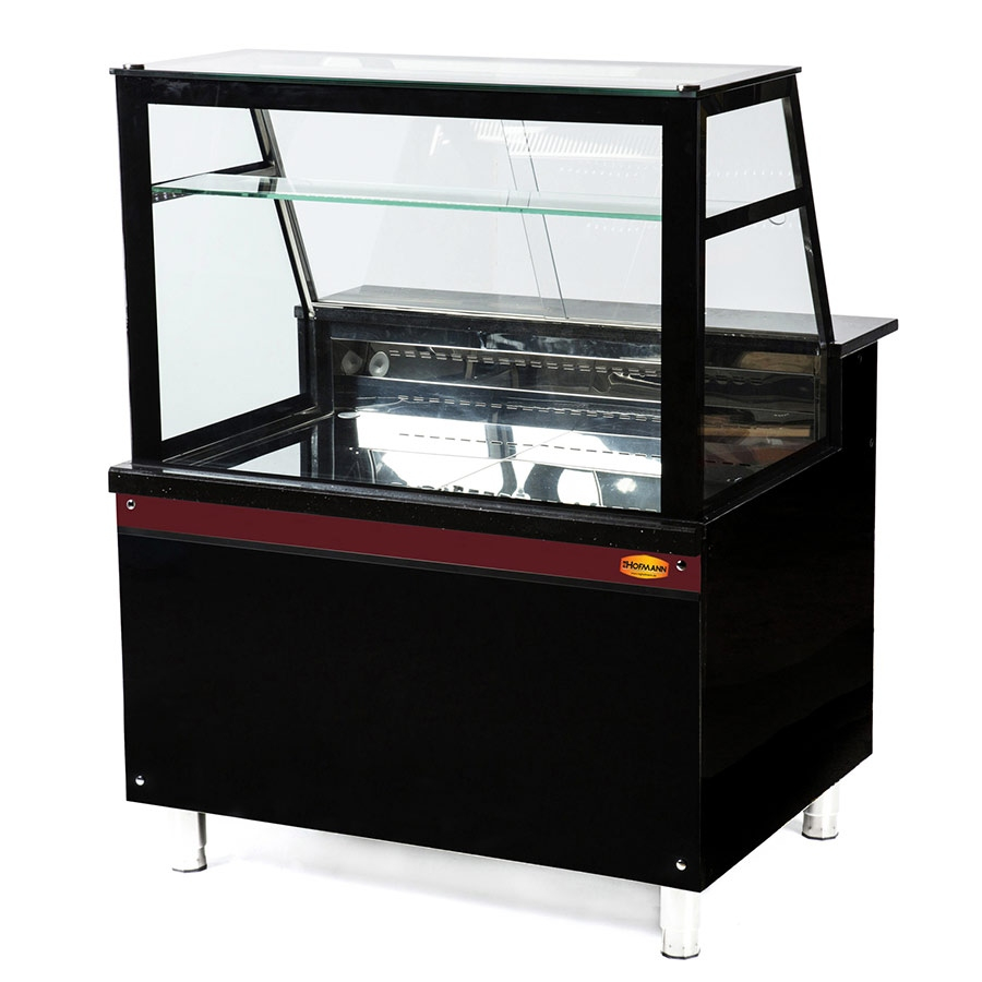 Fleischvitrine | B1500xT850xH1300 | Bordeaux-​​Schwarz