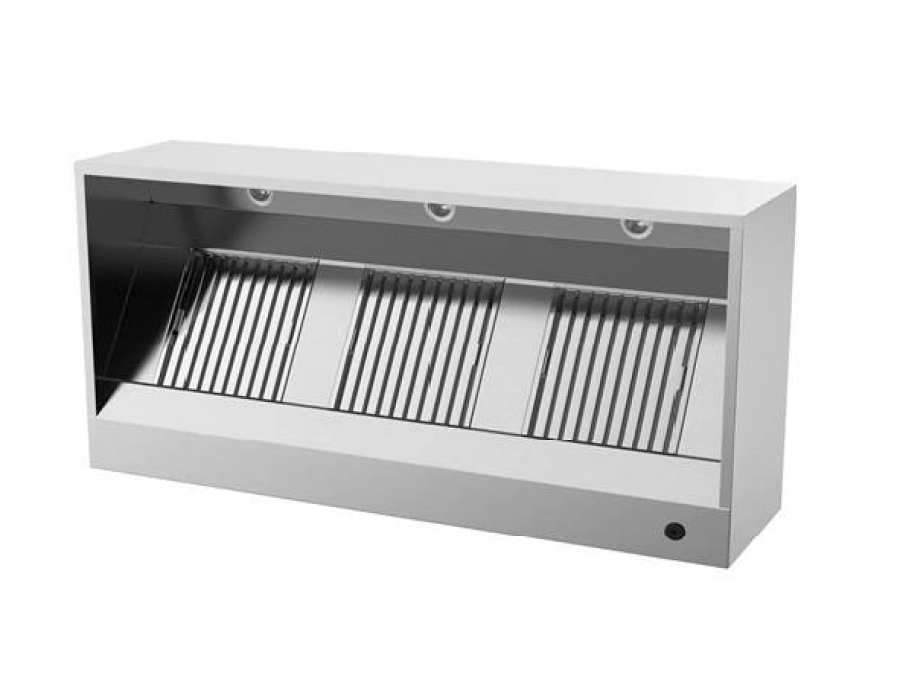 Afzuigkap Box Model 950mm RVS LED Labyrinthfilter