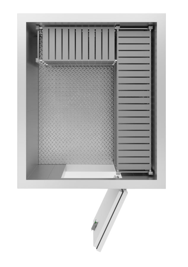 Koel/vriescel 1660x1960x2200 mm | 5,1 m³ Koelcel met 100 mm