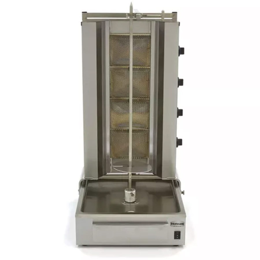 Gas Dönergrill mit 4 Brenner Motor Boden 70 kg - Professioneller Dönergrill für Gastronomie und Imbissbetriebe Gas Dönergrill mit 4 Brenner Motor Boden 70 kg - Professioneller Dönergrill für Gastronomie und Imbissbetriebe