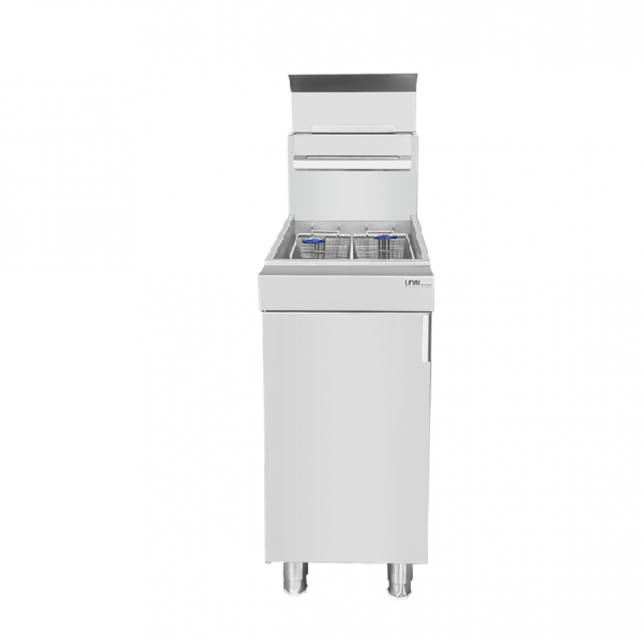 Gasfriteuse 21 liter 26,4 kW propaan 3 branders