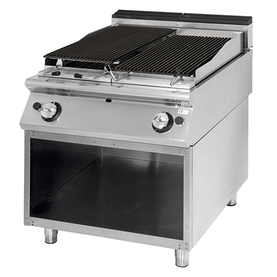 Gas Lavasteen Grill 19kW Kookzone in Gietijzer - Hoogwaardige Gasgrill voor de Gastronomie