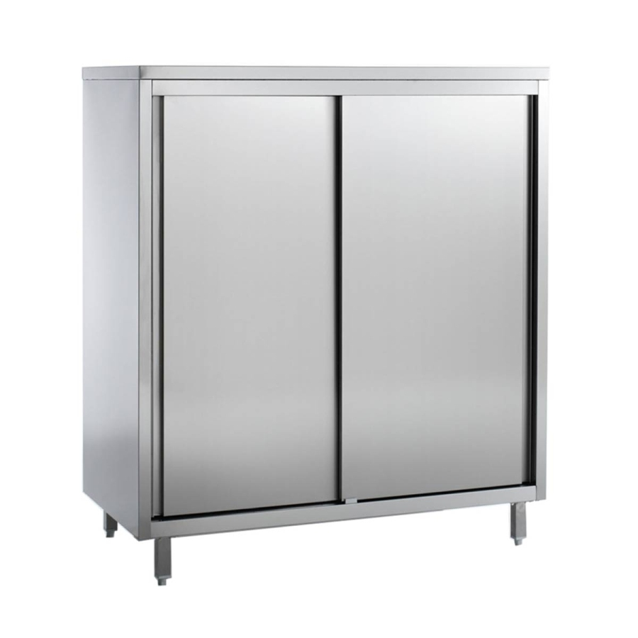 Geschirrschrank 4 Etagen | 2 Schiebetüren | B1200 x T600 x H2000 mm Geschirrschrank 4 Etagen | 2 Schiebetüren | B1200 x T600 x H2000 mm