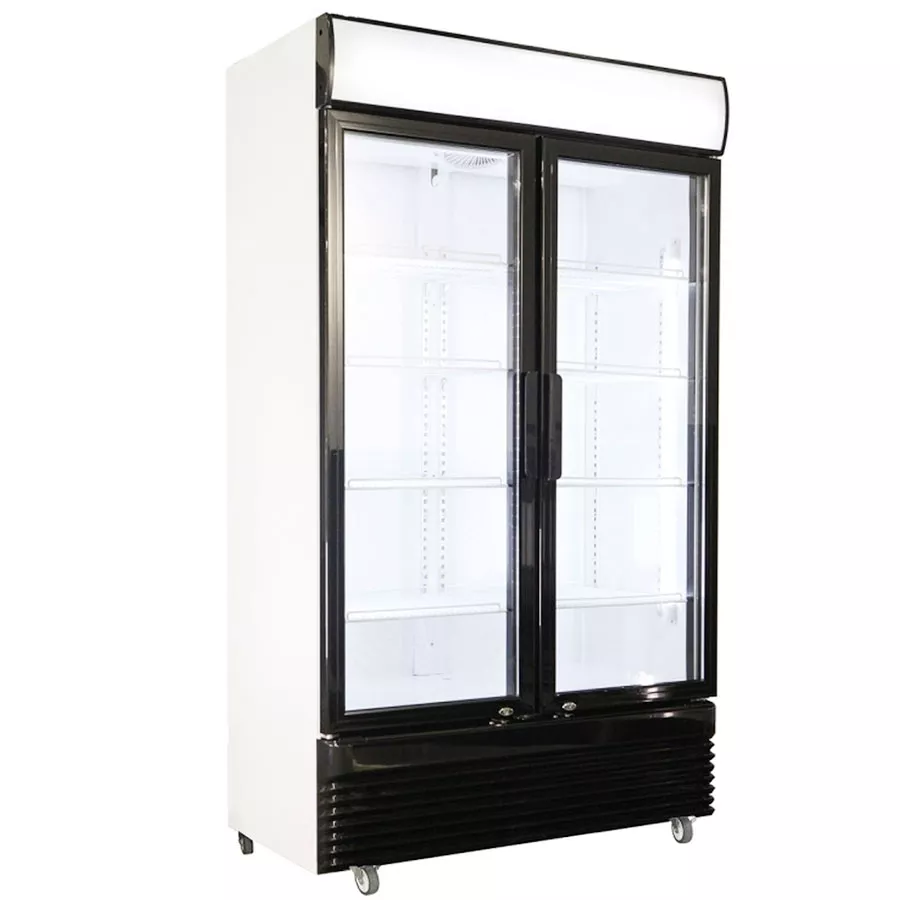 Combisteel Glastürkühlschrank mit 2 Flügeltüren | 780 Liter