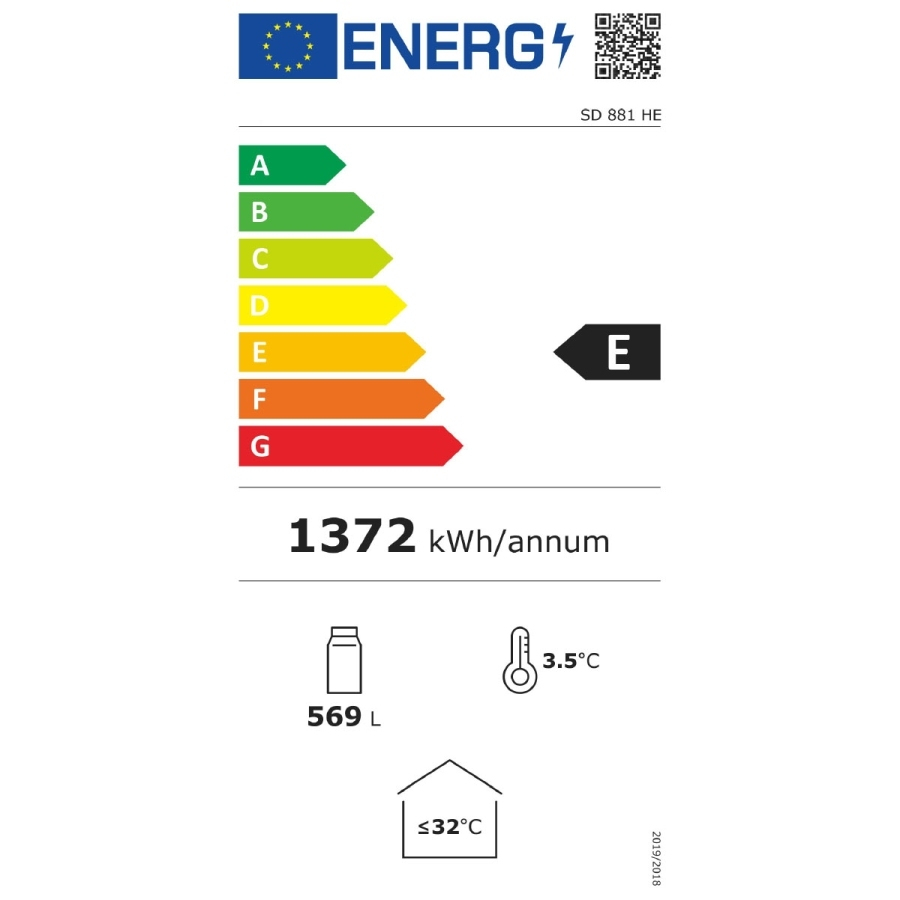 Getränkekühlschrank 2 Glastüren | 569 Ltr | B870 x T605 x H1996 mm Getränkekühlschrank 2 Glastüren | 569 Ltr | B870 x T605 x H1996 mm