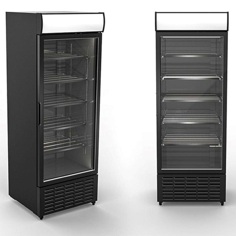Kühlschrank mit Werbedisplay